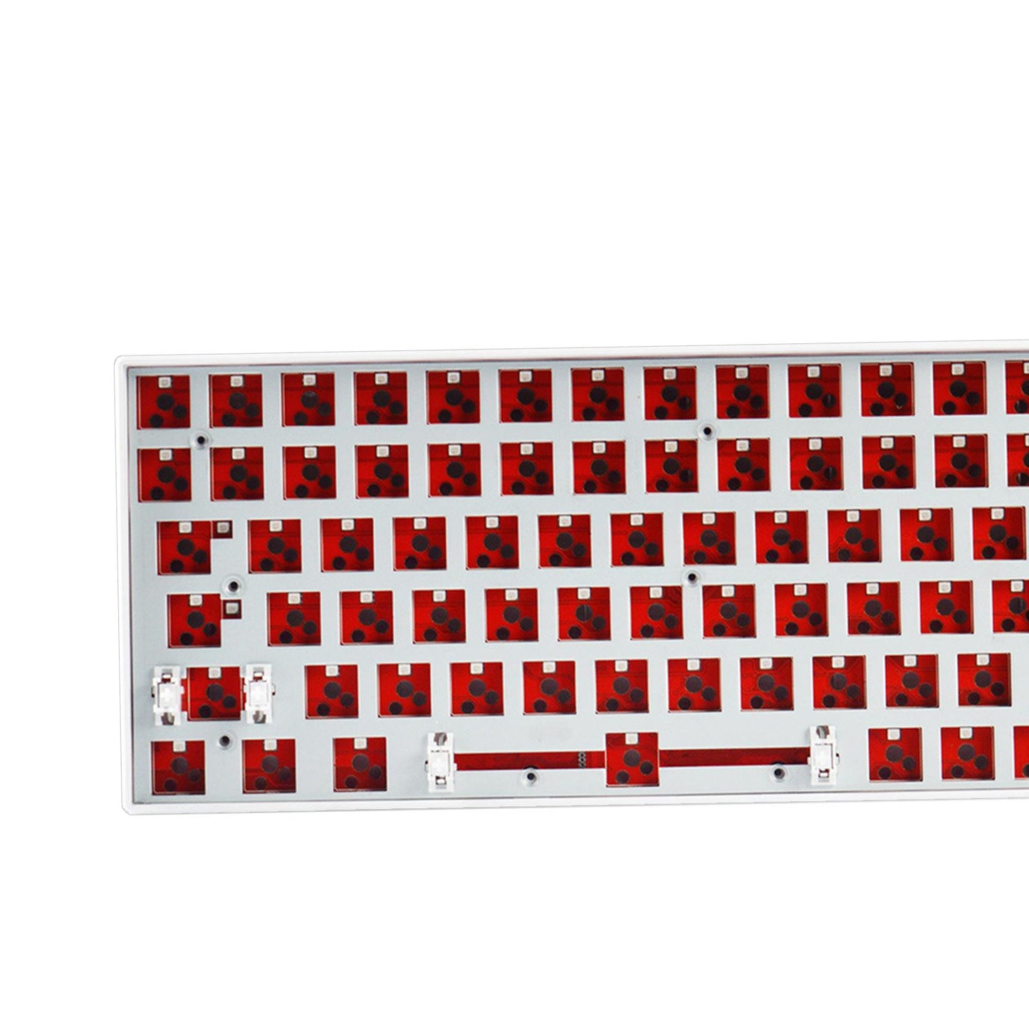 DIY Mechanical Keyboard Kit Wireless 2.4G Bluetooth 5.0 Type C for Office White WL84