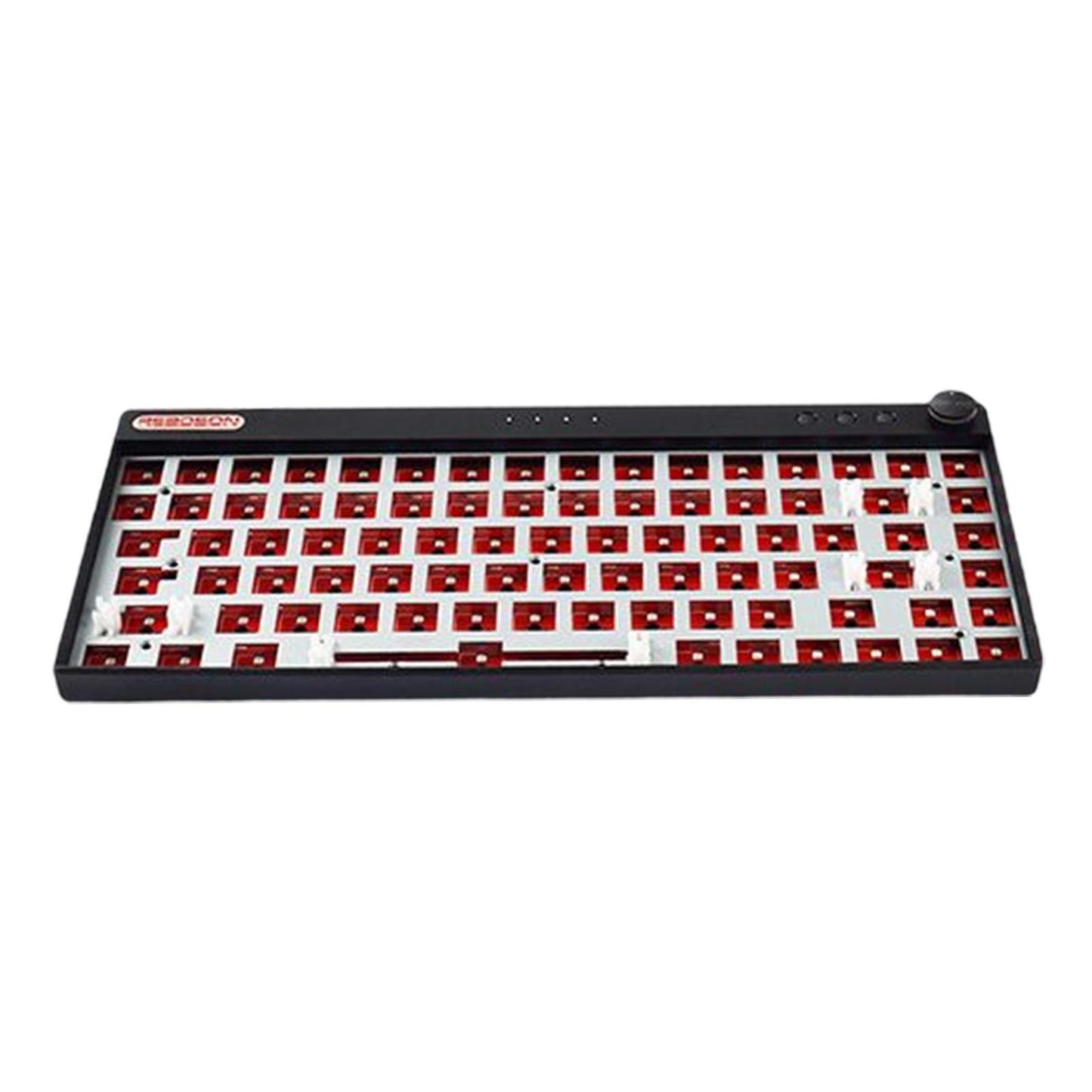 DIY Mechanical Keyboard Kit Wireless 2.4G Bluetooth 5.0 Type C for Office Black WL84 Plus