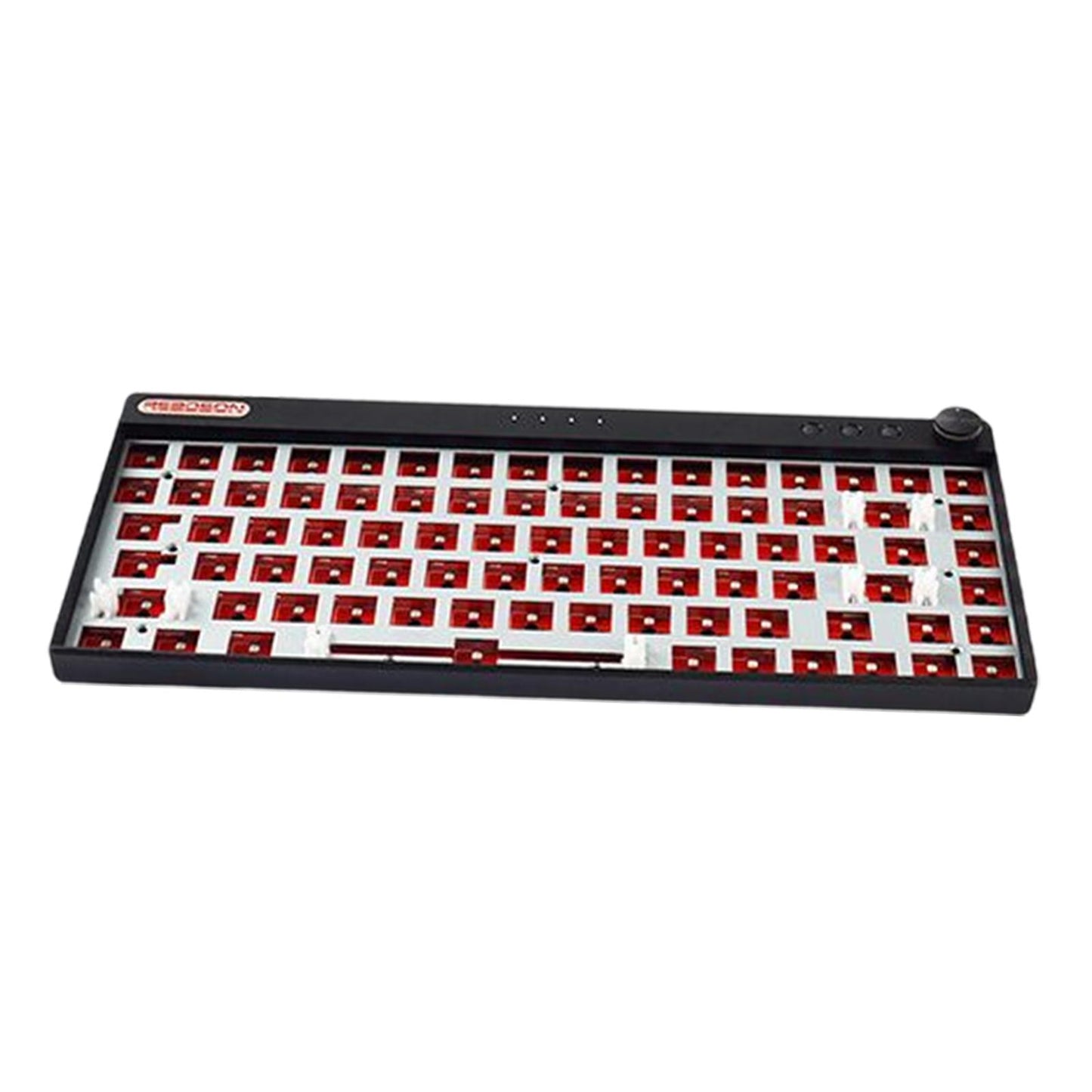 DIY Mechanical Keyboard Kit Wireless 2.4G Bluetooth 5.0 Type C for Office Black WL84 Plus