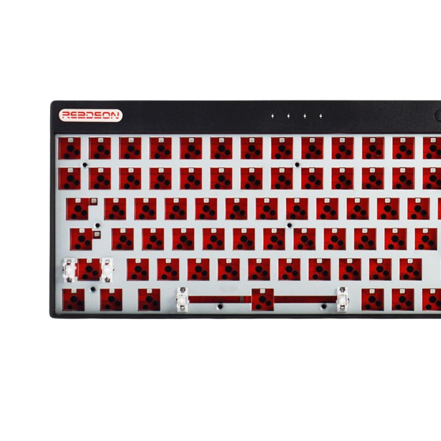 DIY Mechanical Keyboard Kit Wireless 2.4G Bluetooth 5.0 Type C for Office Black WL84 Plus