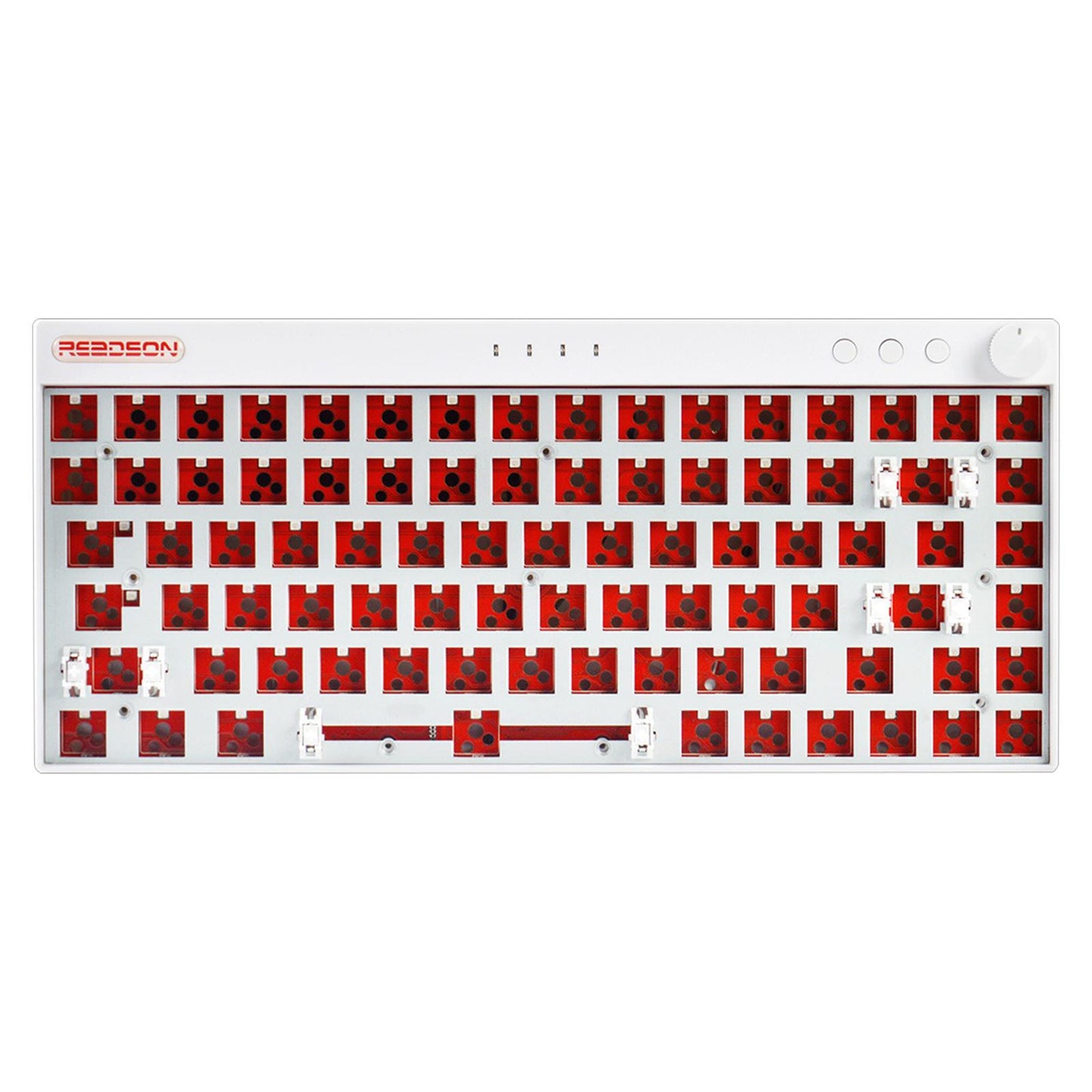 DIY Mechanical Keyboard Kit Wireless 2.4G Bluetooth 5.0 Type C for Office White WL84 Plus