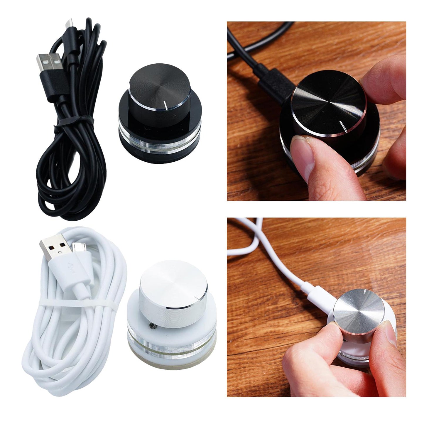 USB One-key Keyboard Knob Backlit Programming Keypad Custom Shortcut Black