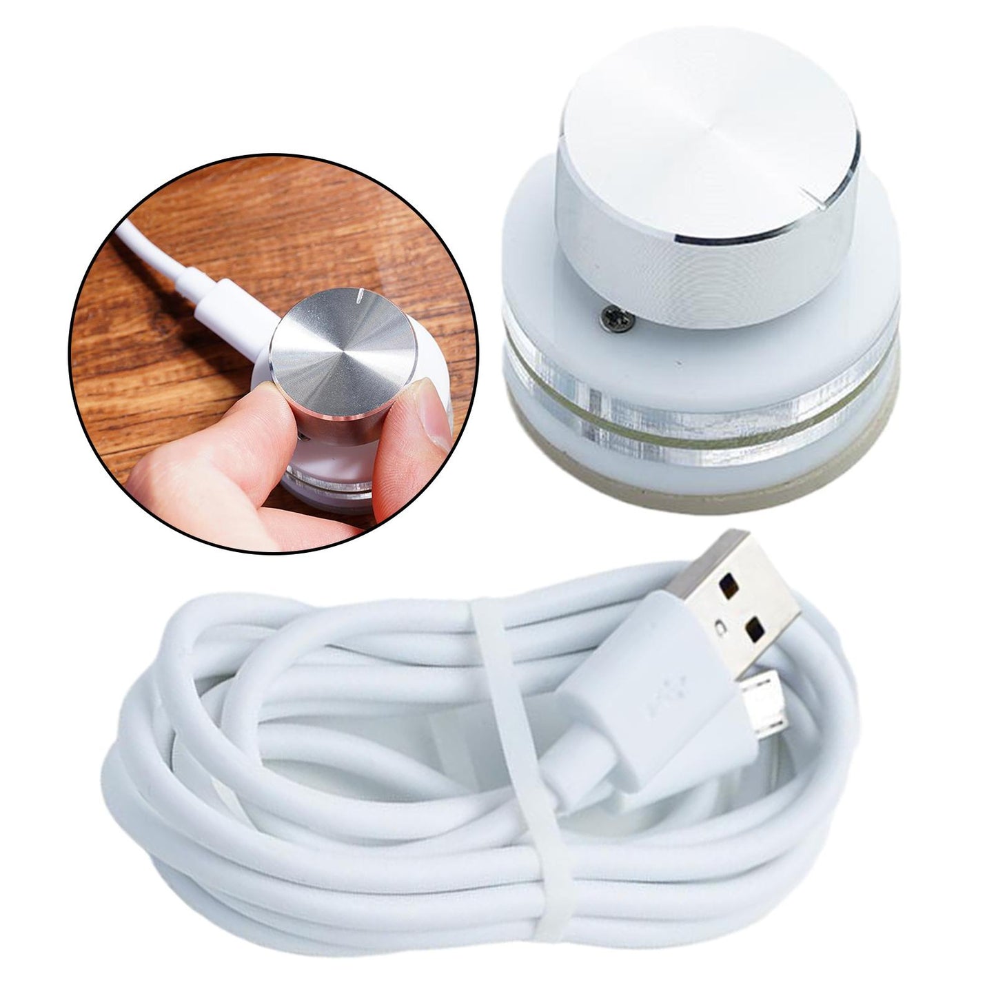 USB One-key Keyboard Knob Backlit Programming Keypad Custom Shortcut White