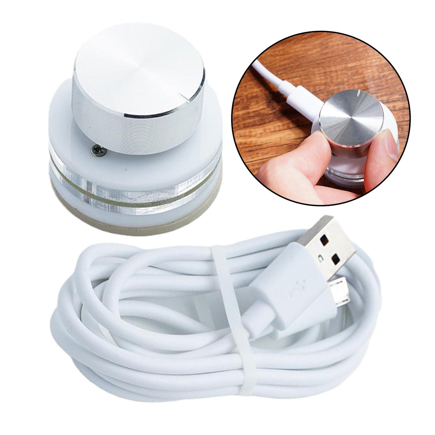 USB One-key Keyboard Knob Backlit Programming Keypad Custom Shortcut White