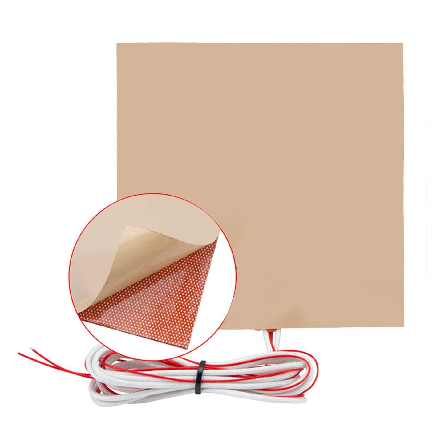 Silicone Heater Pad for 3D Printer 24V 150W 3D Printer Accessories 150x150mm