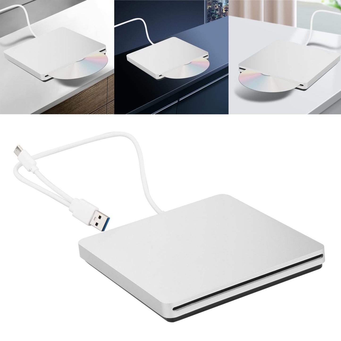 External DVD Drive Slot in Type C USB C Rewriter for Notebook Laptop PC