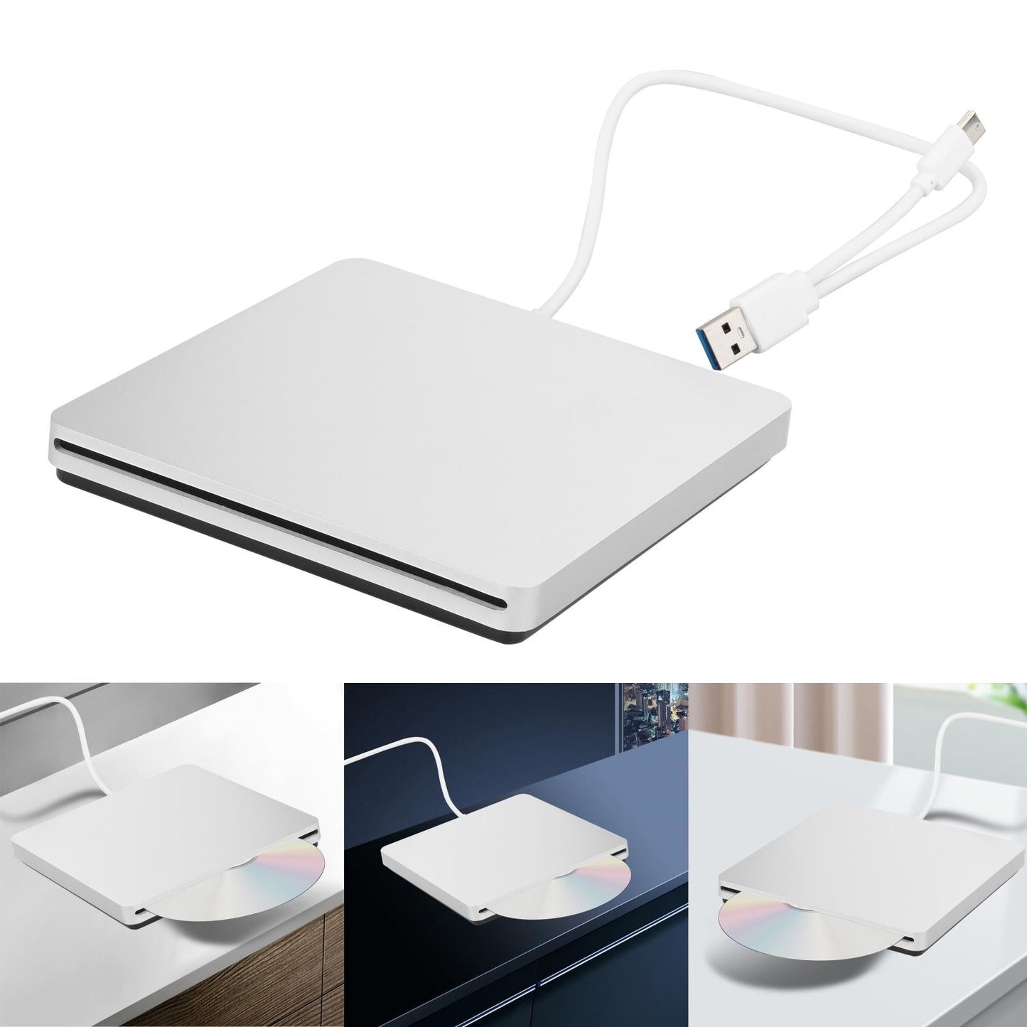 External DVD Drive Slot in Type C USB C Rewriter for Notebook Laptop PC