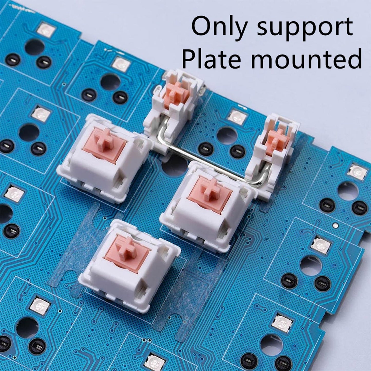 Plate Mounted Stabilizers High Precision for Mechanical Keyboard 3Pcs 2U