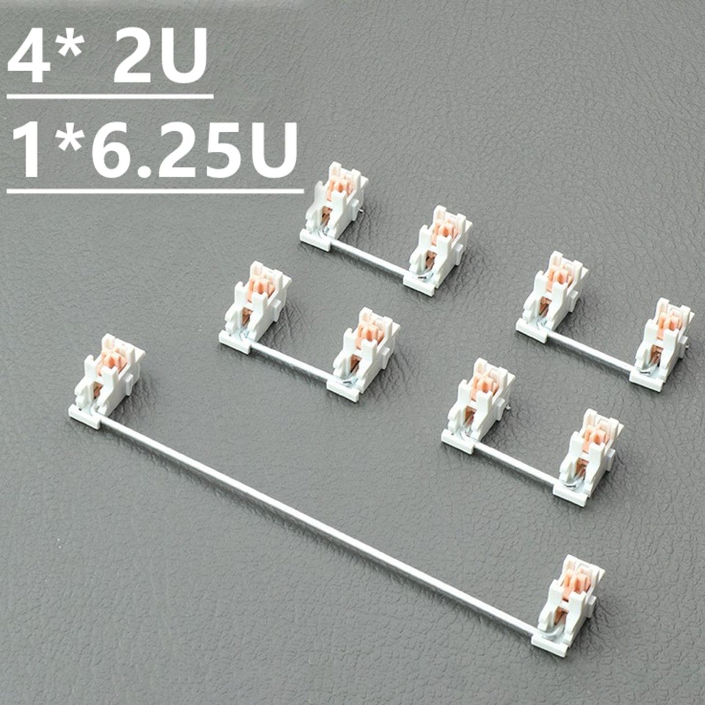 Plate Mounted Stabilizers High Precision for Mechanical Keyboard 4 Pcs 2U