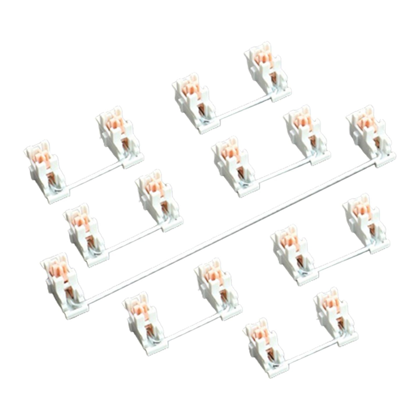 Plate Mounted Stabilizers High Precision for Mechanical Keyboard 7Pcs 2U