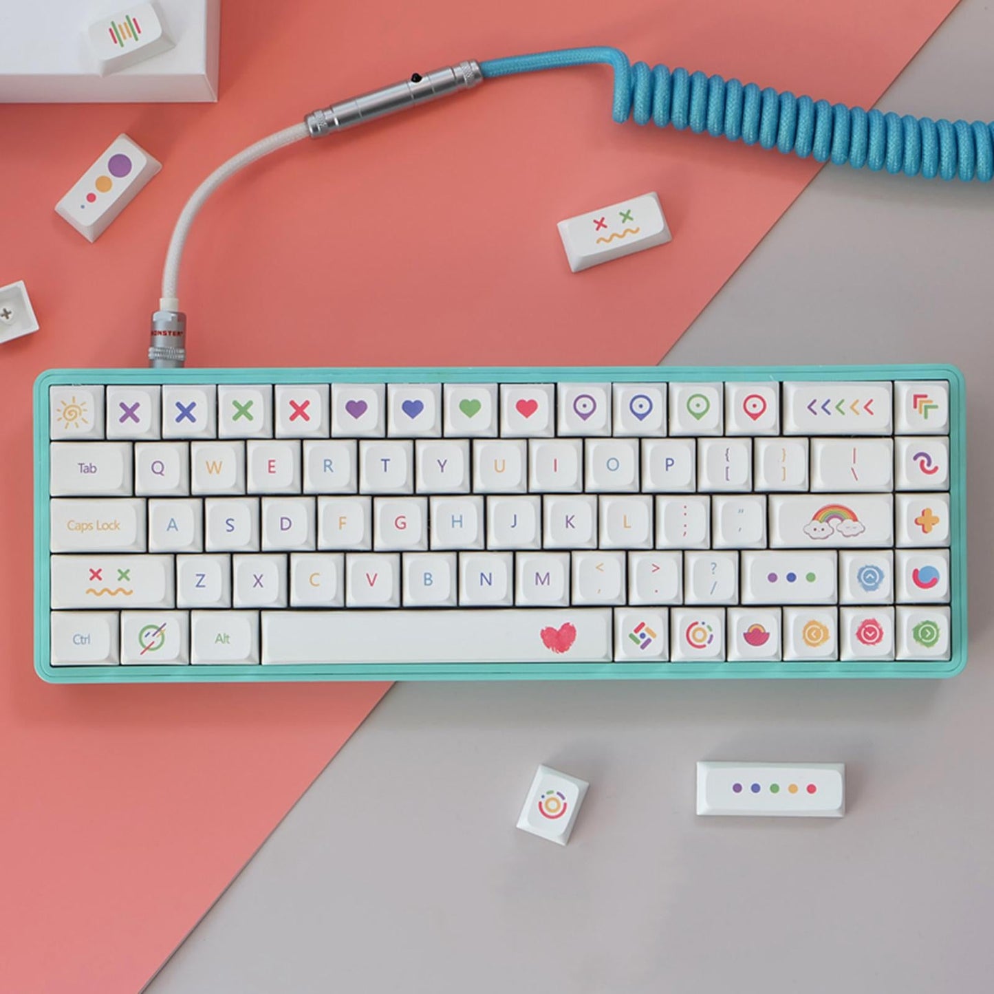 Universal 140 Keys PBT Keycaps Dye sub Cute Pattern for MX Switch Gamer