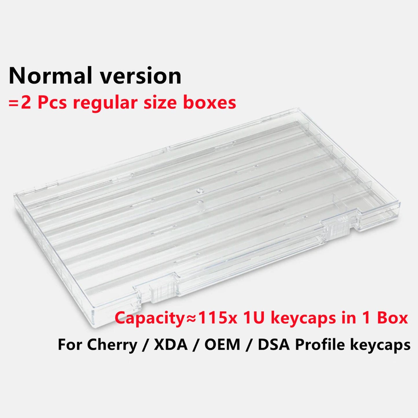 Clear Keycap Storage Box Case Dustproof Organizer for Cherry Xda Dsa Profile Normal Version
