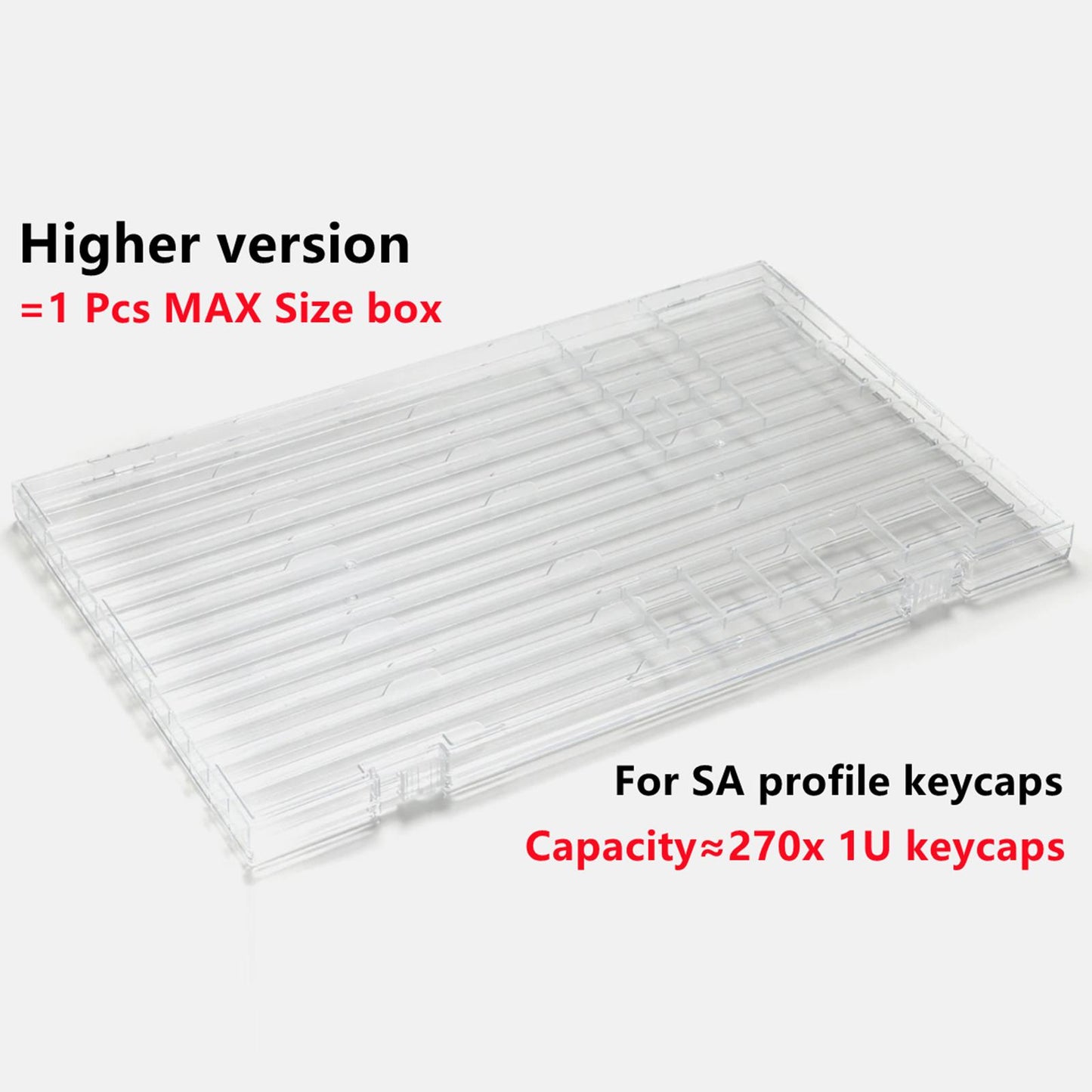 Clear Keycap Storage Box Case Dustproof Organizer for Cherry Xda Dsa Profile Higher Version