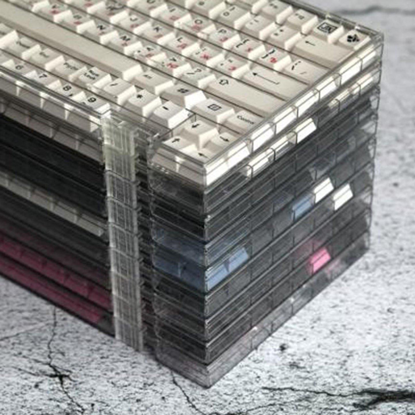 Clear Keycap Storage Box Case Dustproof Organizer for Cherry Xda Dsa Profile Higher Version