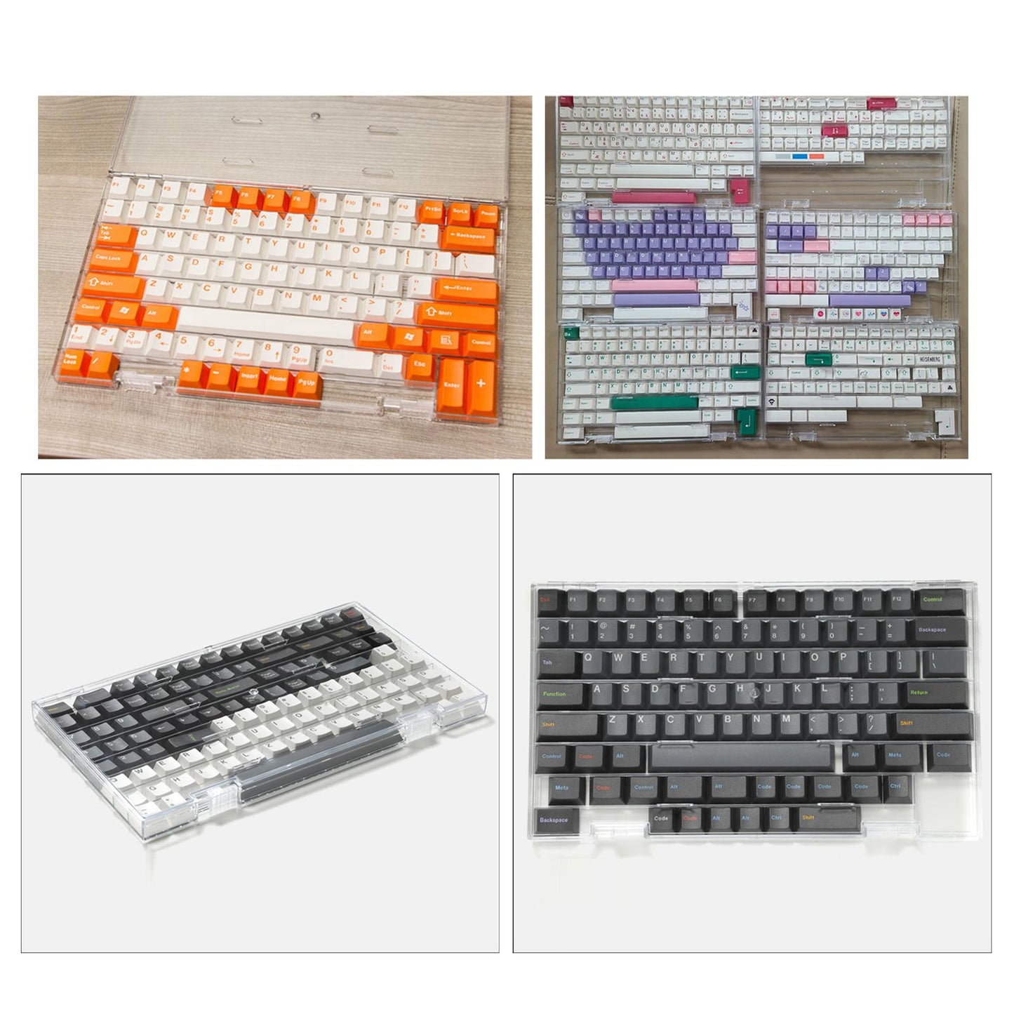 Clear Keycap Storage Box Case Dustproof Organizer for Cherry Xda Dsa Profile Higher Version