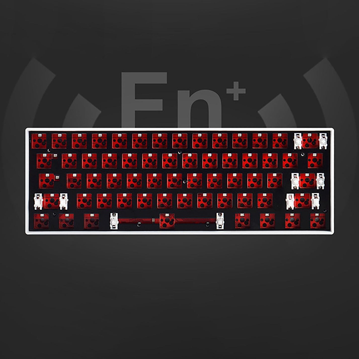 61 Keys Wireless Wired Mechanical Keyboard 2.4G Bluetooth for Tablet PC White WL61