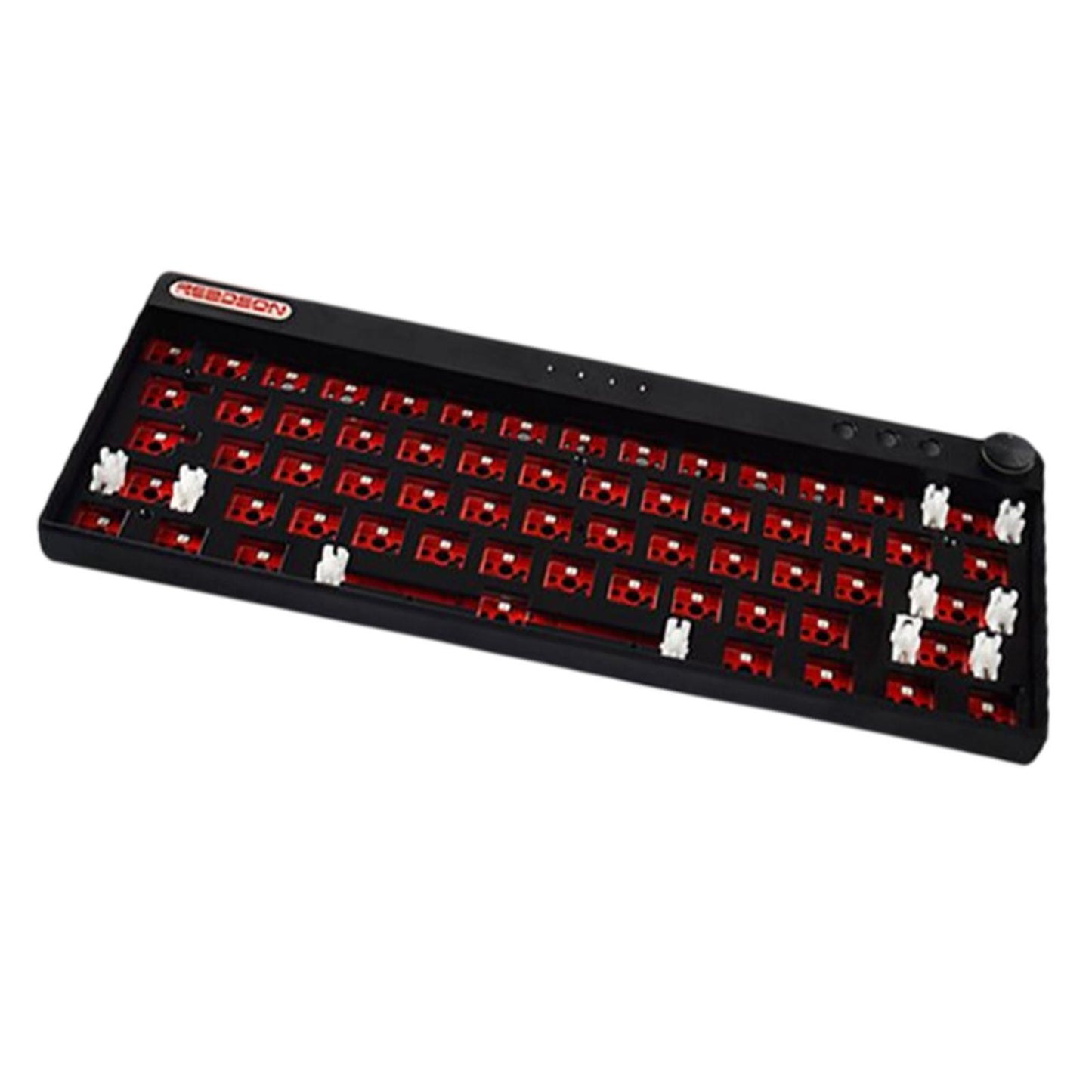 61 Keys Wireless Wired Mechanical Keyboard 2.4G Bluetooth for Tablet PC Black WL61 Plus