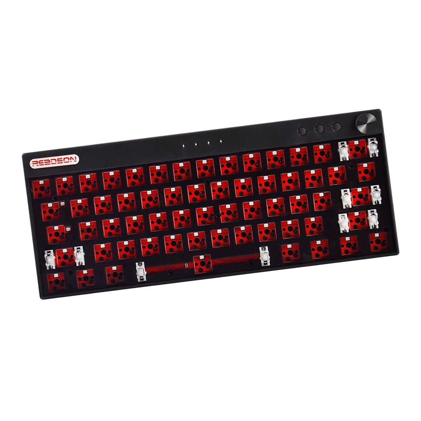 61 Keys Wireless Wired Mechanical Keyboard 2.4G Bluetooth for Tablet PC Black WL61 Plus