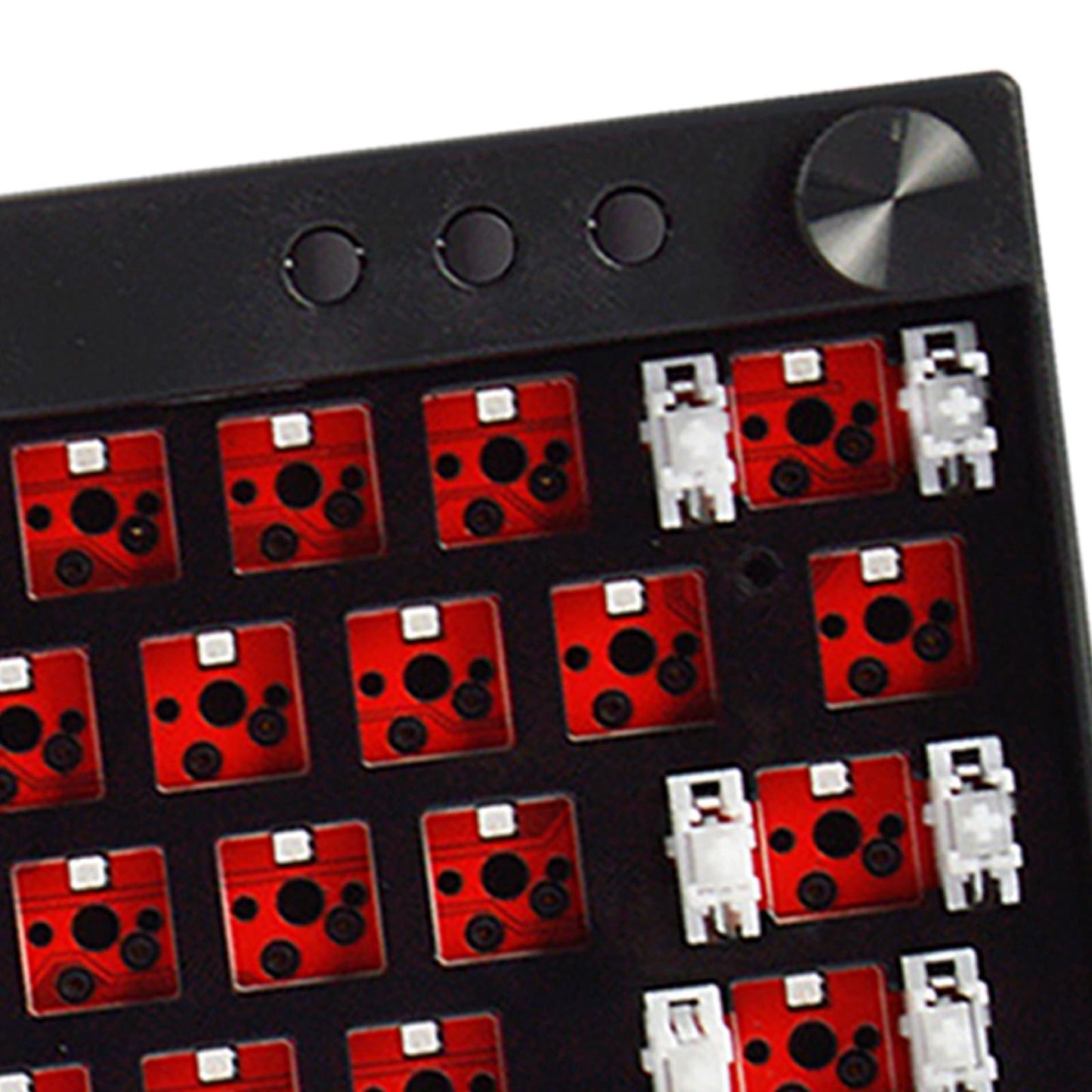 61 Keys Wireless Wired Mechanical Keyboard 2.4G Bluetooth for Tablet PC Black WL61 Plus