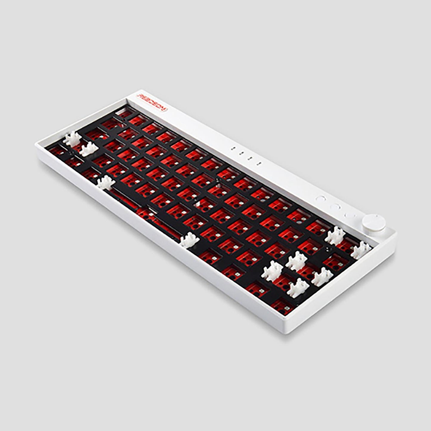 61 Keys Wireless Wired Mechanical Keyboard 2.4G Bluetooth for Tablet PC White WL61 Plus