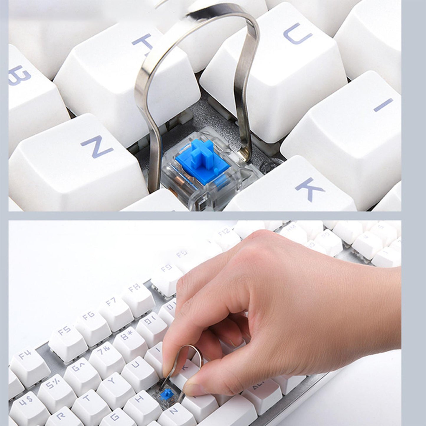 4 Pcak Keyboard Puller Stainless Steel Professional for Mechanical Keyboard