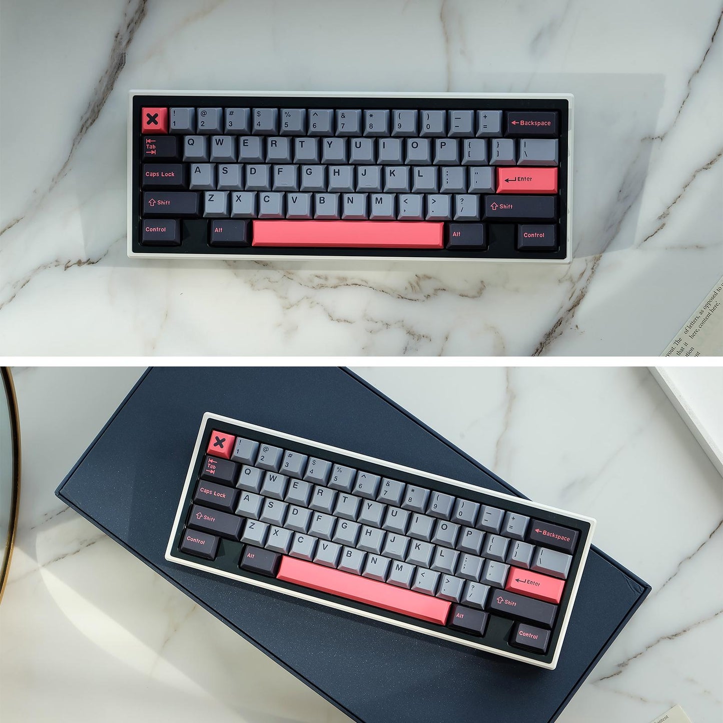 173-Key Keycaps Kits for Cherry MX Switch 84/87/96/98 Black Gray Red