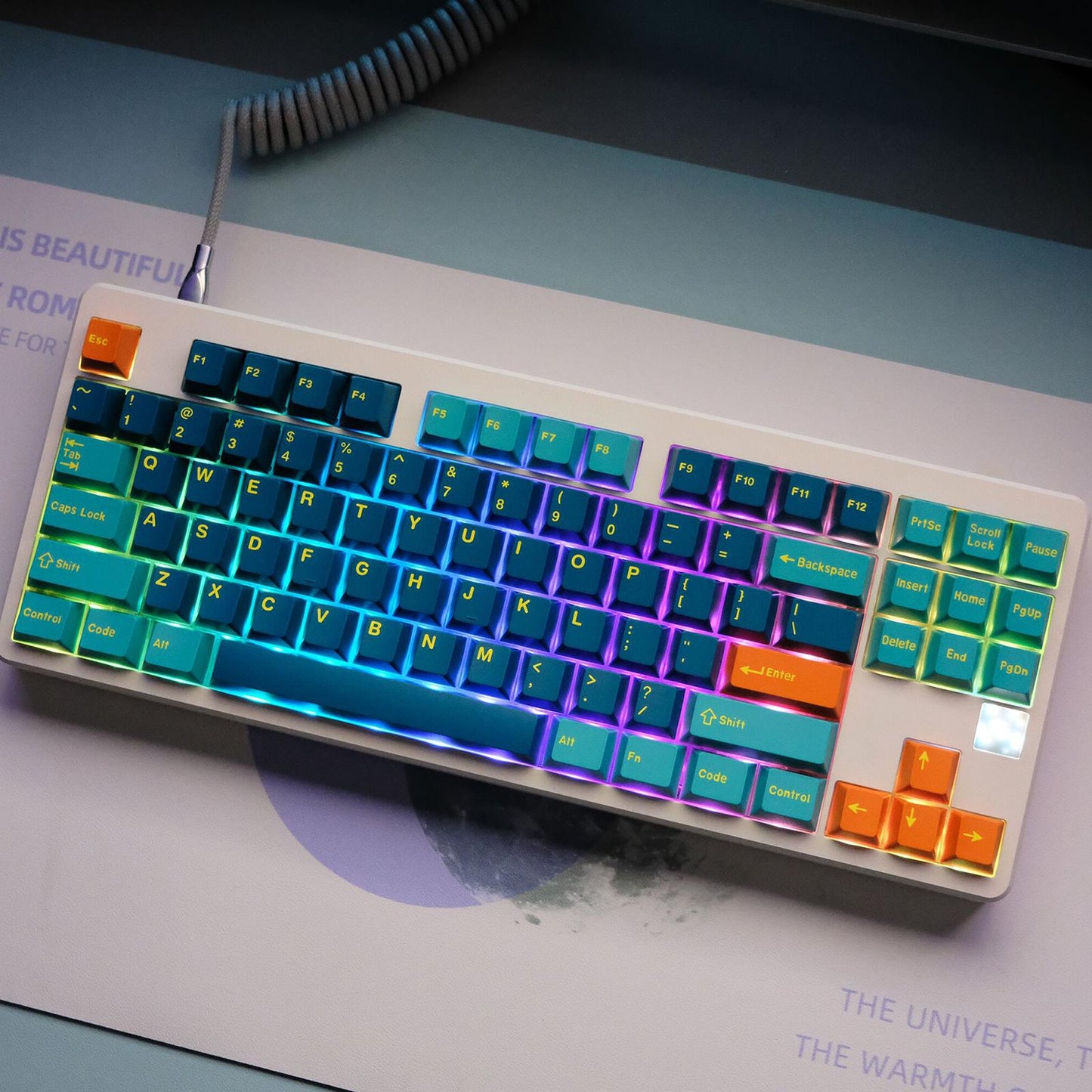 173-Key Keycaps Kit for Mechanical Keyboards for MX Switch 84/87/96/98 Aer.