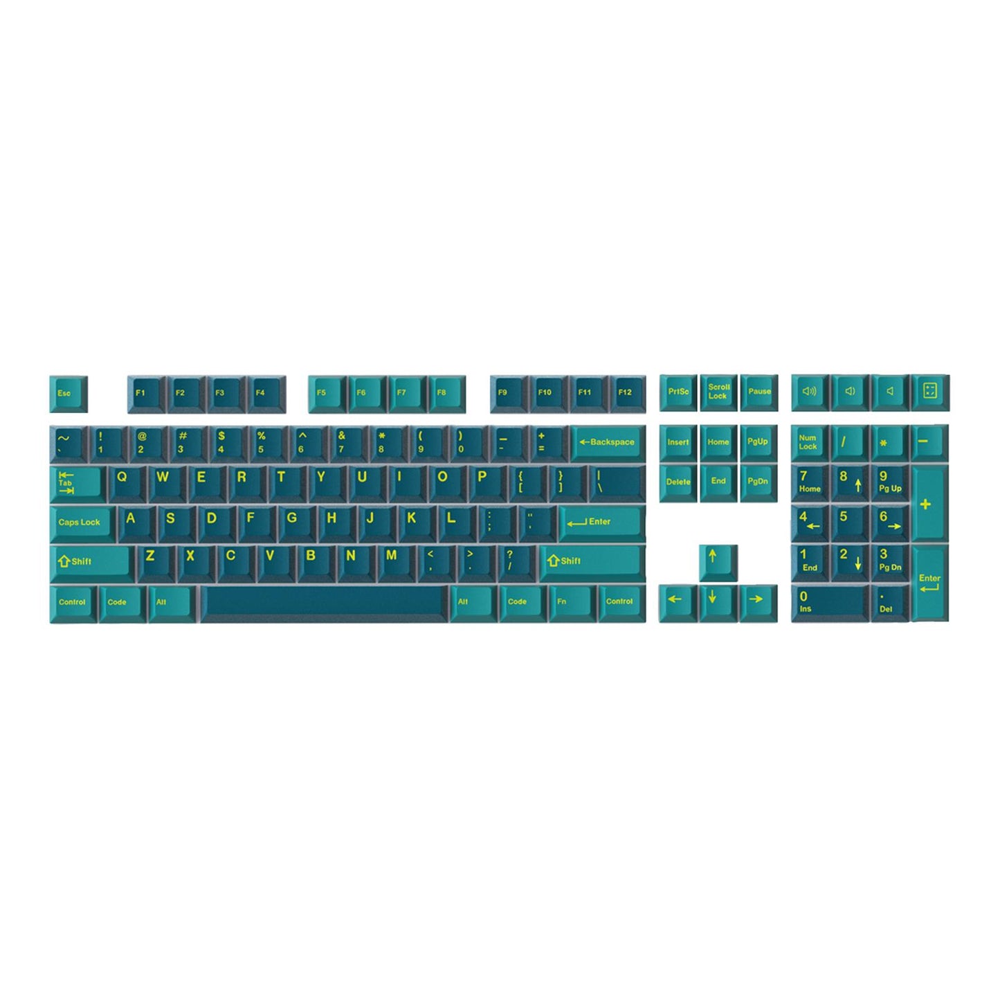 173-Key Keycaps Kit for Mechanical Keyboards for MX Switch 84/87/96/98 Aer.