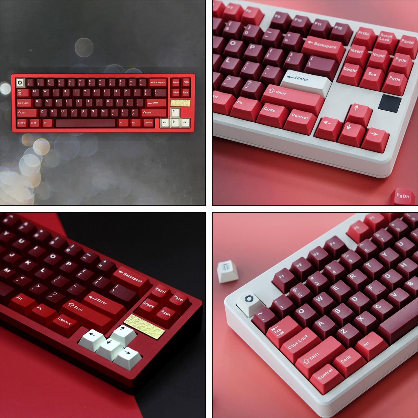 173-Key Keycaps Kit for Cherry MX Switch Mechanical Keyboards 104 108 Layout Jam.