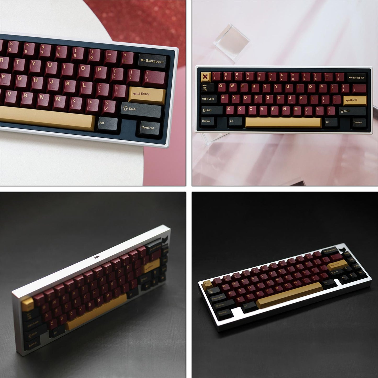 173-Key Keycaps Kit for Cherry MX Switch Mechanical Keyboards 104 108 Layout RS.