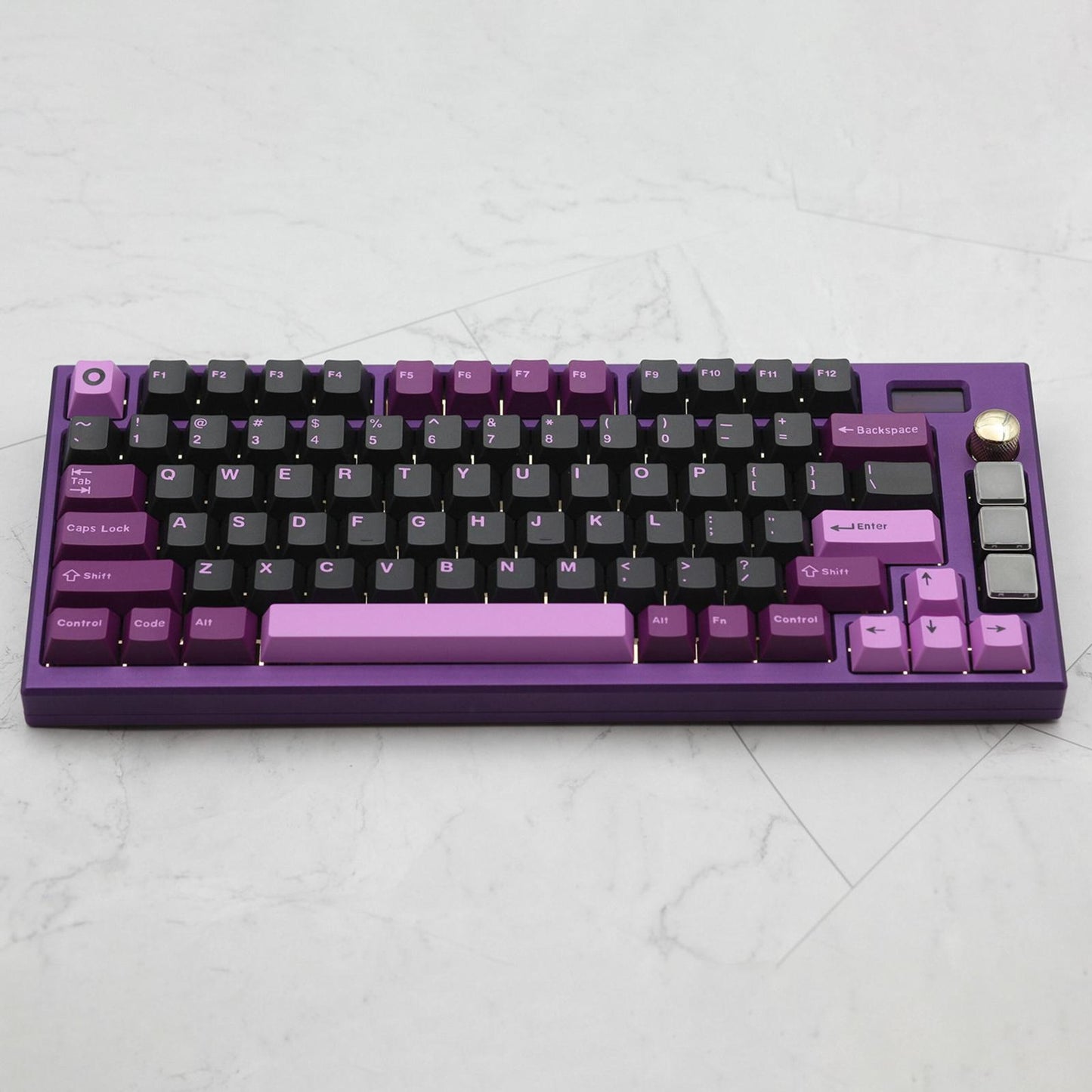 173 Keys Key Caps Keycaps 1.75U 2U for MX Switch Cherry Profile Black Lotus