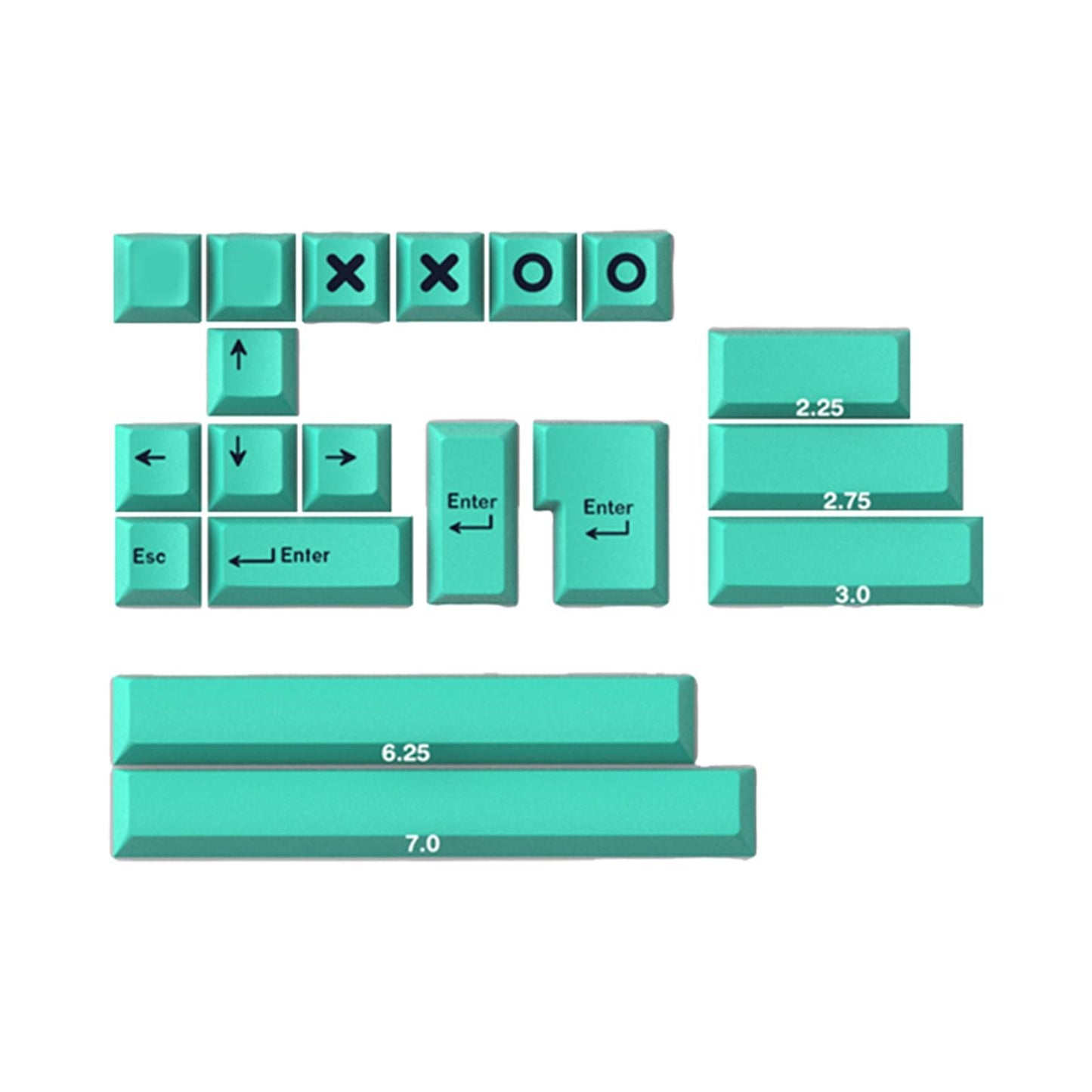 173 Keys Keycaps Key Caps Set for MX Switches and Clones Hammerhead-Dark