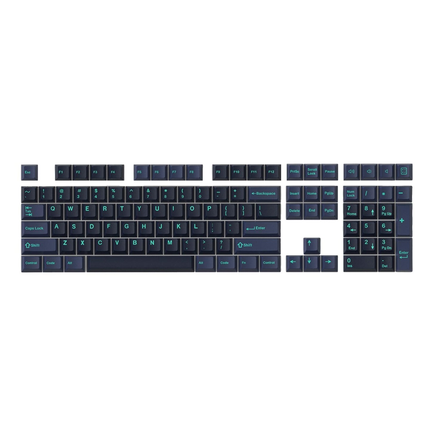 173 Keys Keycaps Key Caps Set for MX Switches and Clones Hammerhead-Dark