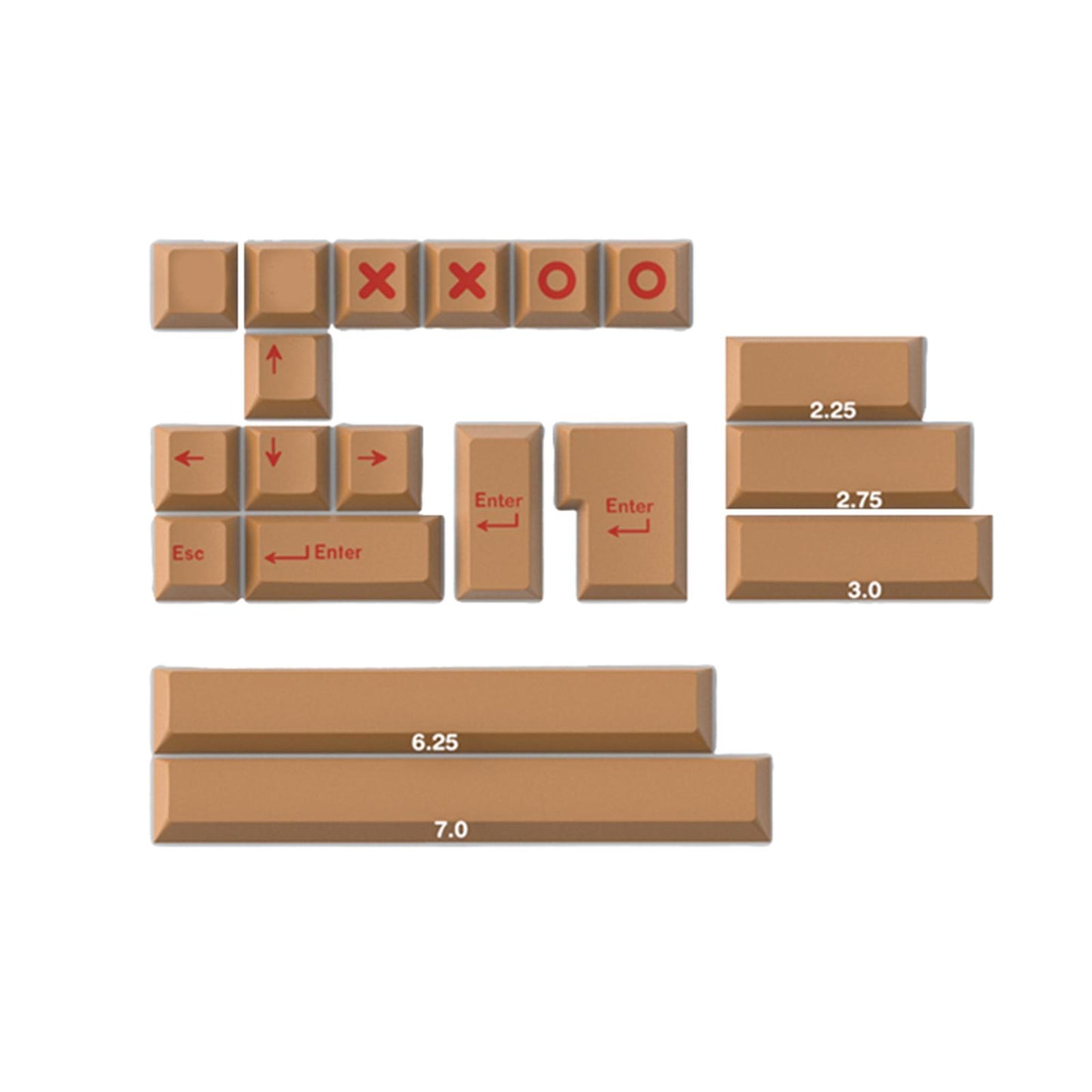 173 Keys Keycaps Key Caps Set for MX Switches and Clones Denim