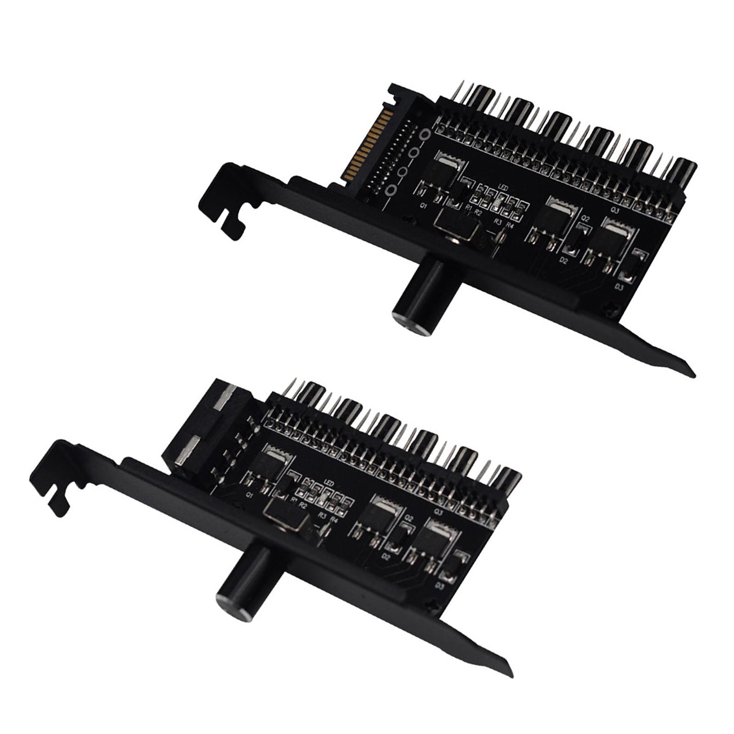 6 Way PC Fan Hub Cooling Fan Speed Controller 12V SATA Interface