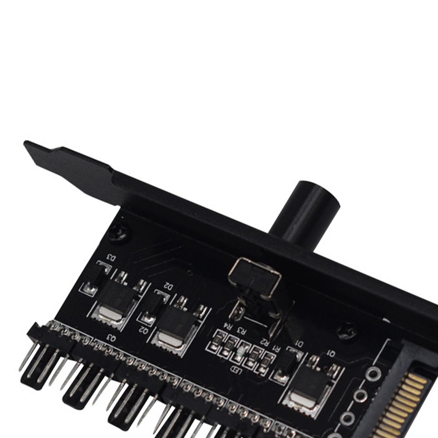 6 Way PC Fan Hub Cooling Fan Speed Controller 12V SATA Interface