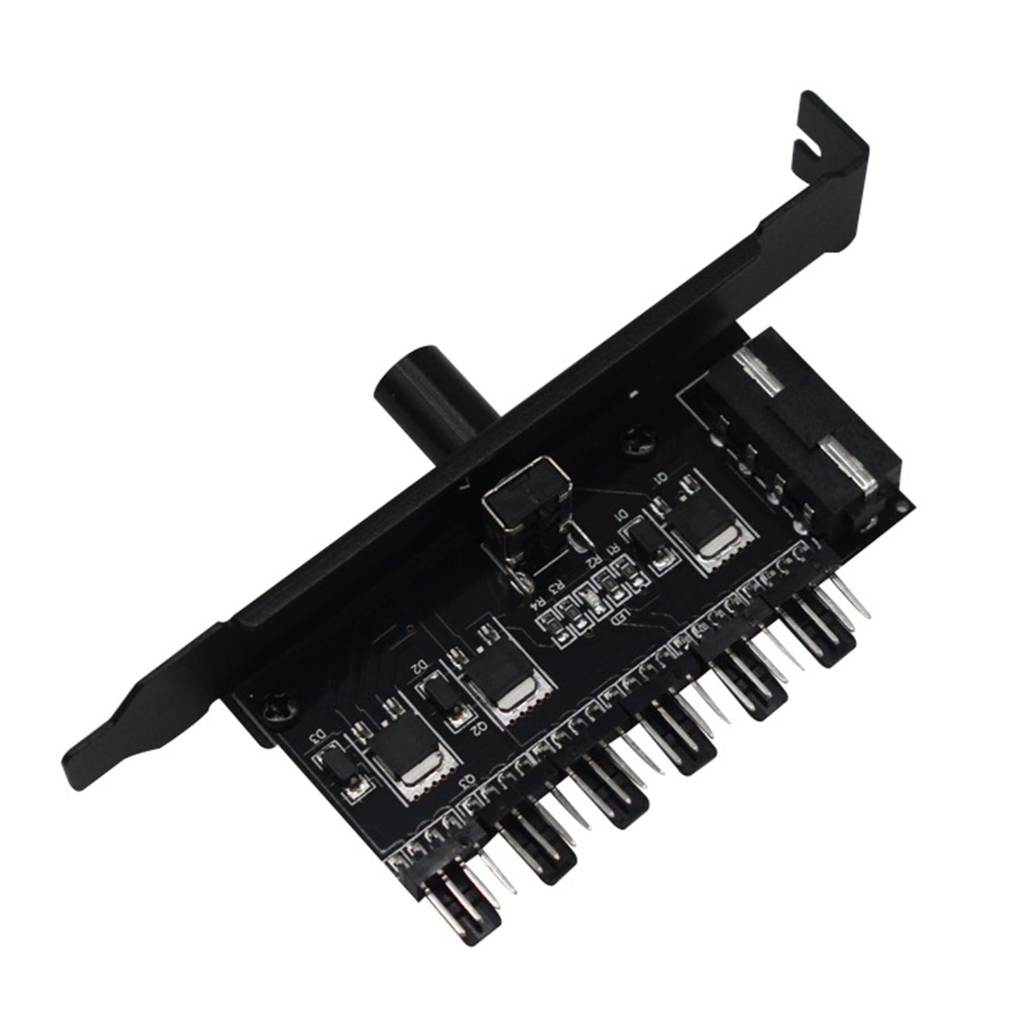 6 Way PC Fan Hub Cooling Fan Speed Controller 12V 4 Pin Interface