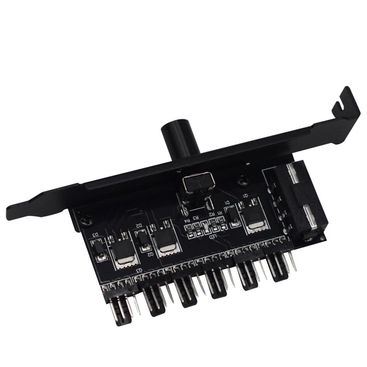 6 Way PC Fan Hub Cooling Fan Speed Controller 12V 4 Pin Interface