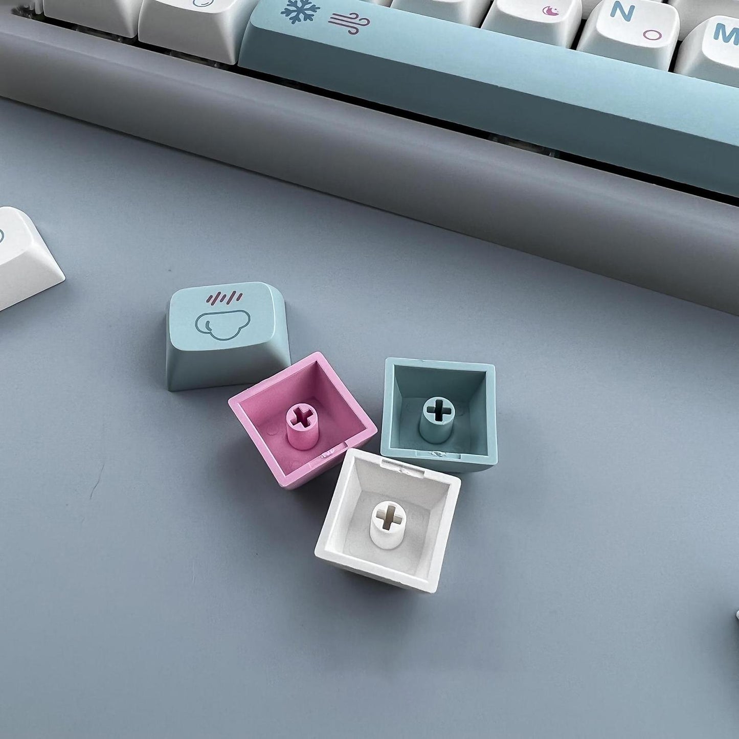 132 Keycaps Xda Profile PBT for Mechanical Keyboards Replaces English Font