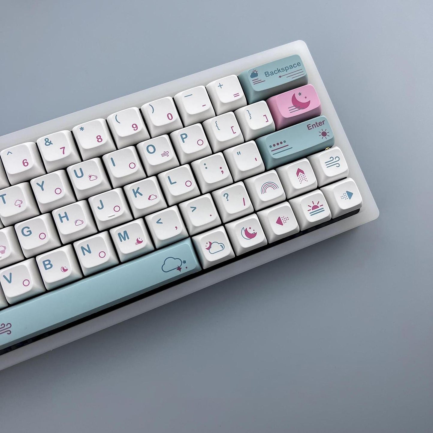 132 Keycaps Xda Profile PBT for Mechanical Keyboards Replaces English Font