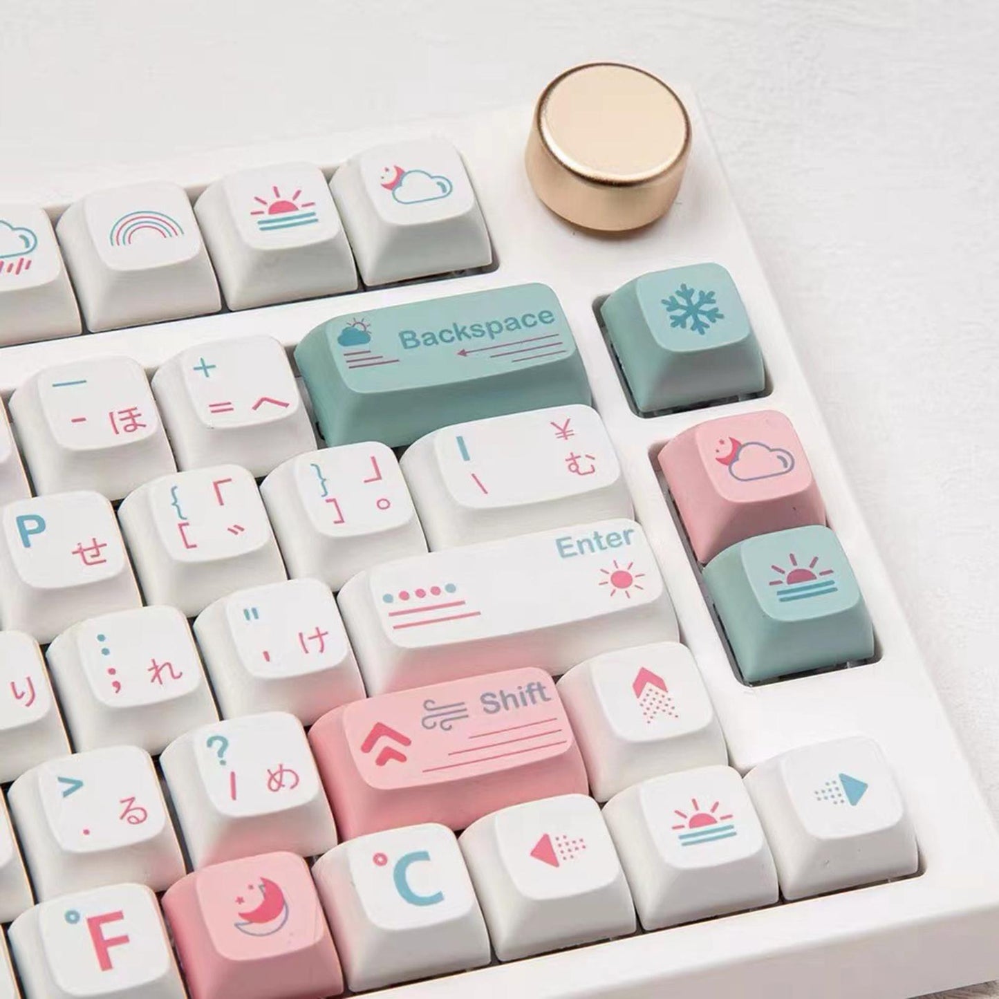 132 Keycaps Xda Profile PBT for Mechanical Keyboards Replaces Japanese Font