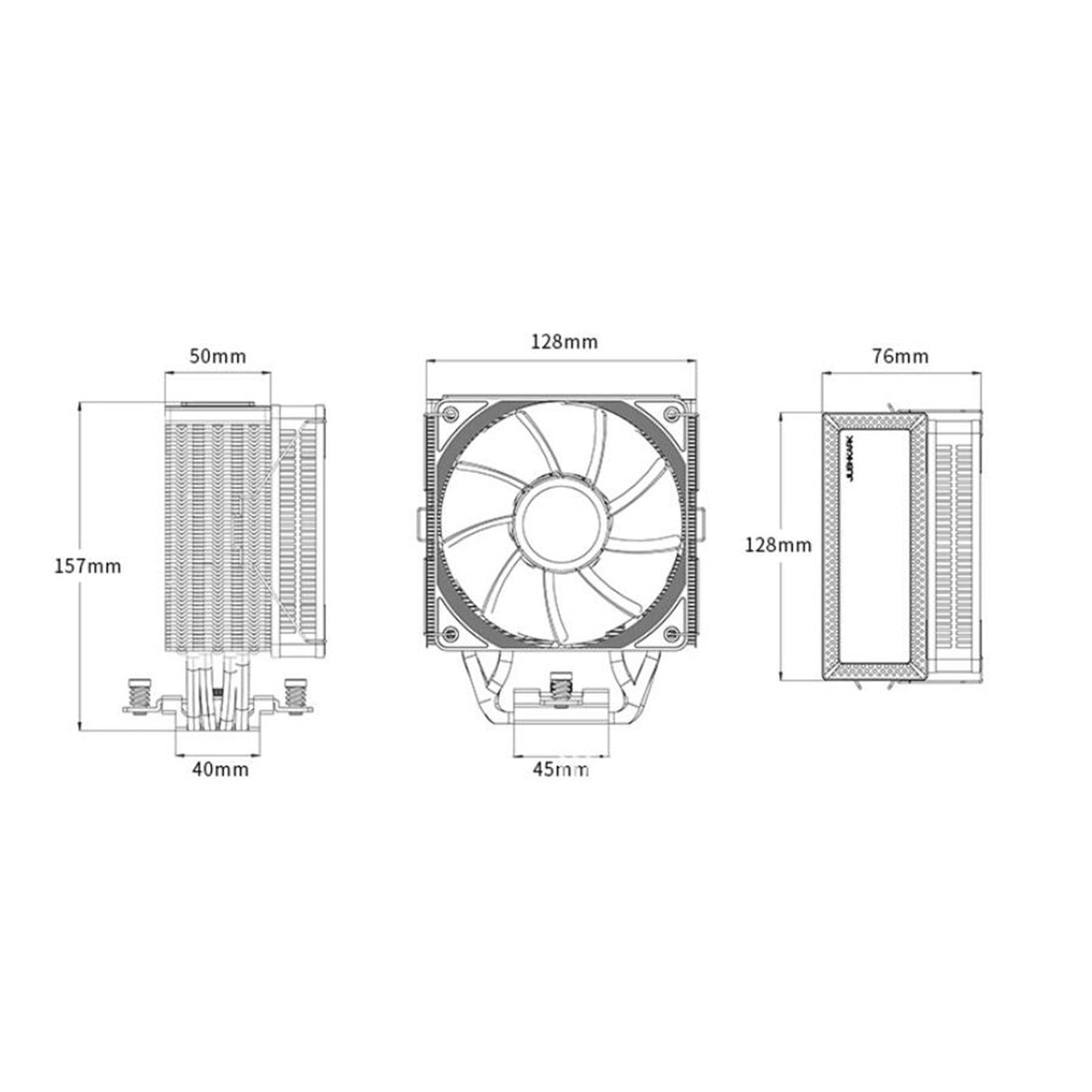 Cooling CPU Cooler Fan Single Tower Hydraulic Bearing for LGA 1200/115x/1700