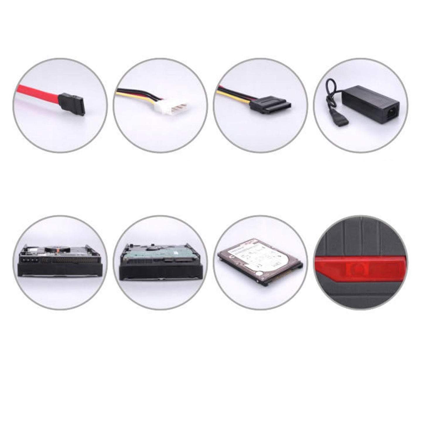 SATA IDE Drive to USB 3.0 Adapter Converter Cable Otb One Key Backup EU Plug