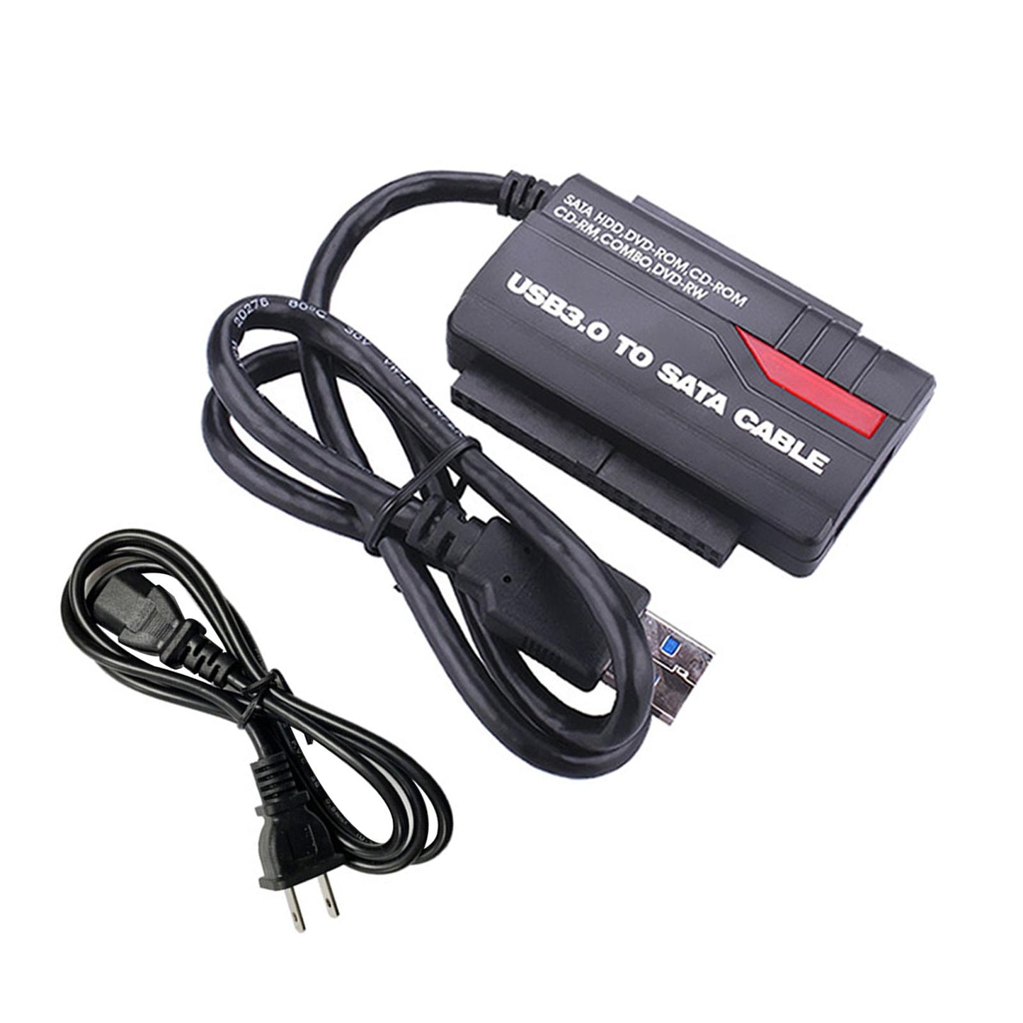 SATA IDE Drive to USB 3.0 Adapter Converter Cable Otb One Key Backup US Plug