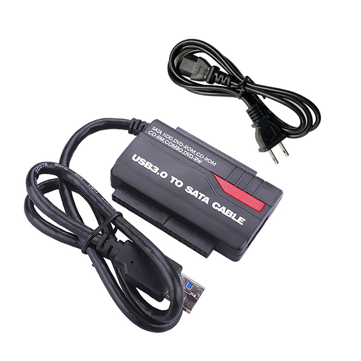 SATA IDE Drive to USB 3.0 Adapter Converter Cable Otb One Key Backup US Plug