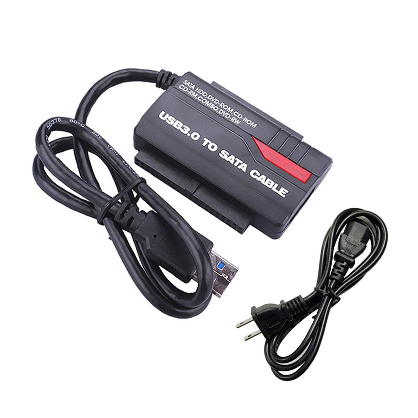 SATA IDE Drive to USB 3.0 Adapter Converter Cable Otb One Key Backup US Plug