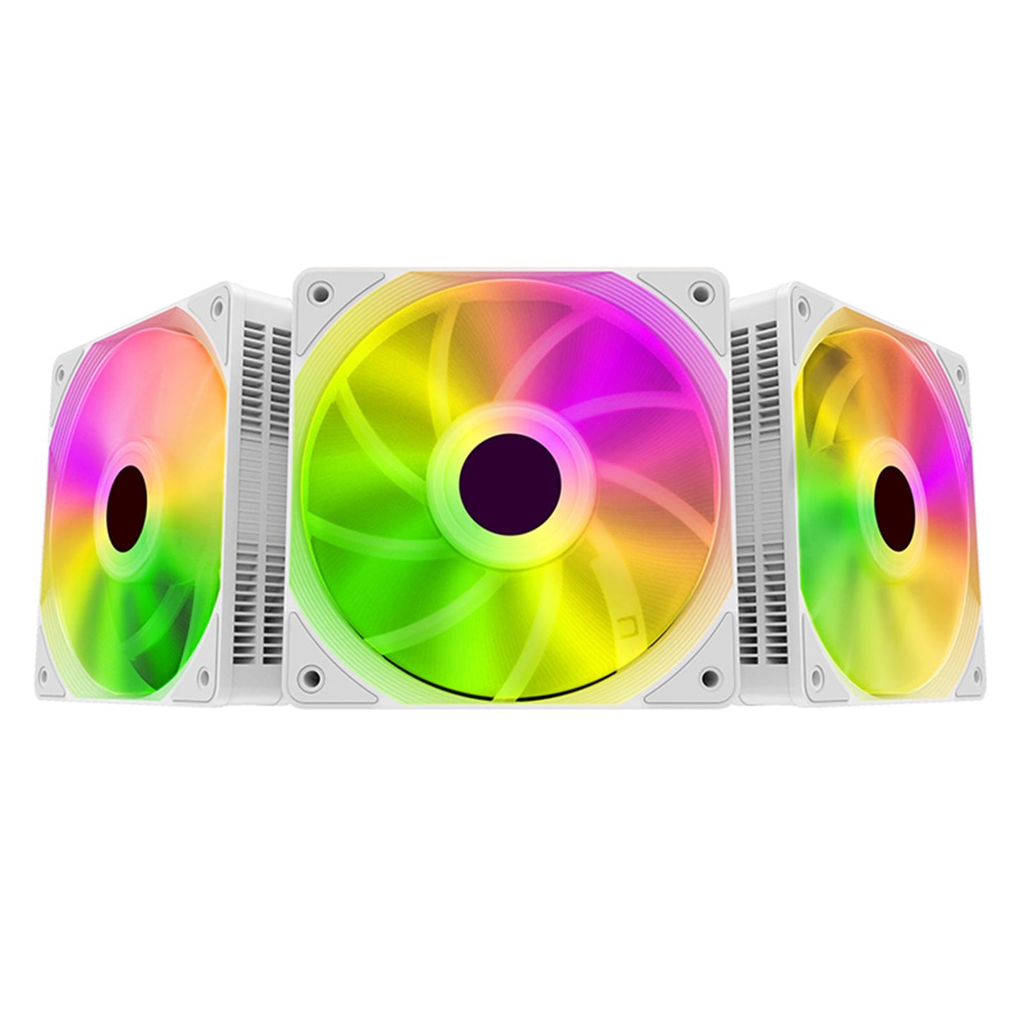 3x 120mm Case Cooling Fan 1200RPM RGB LED Lighting 12V DC PC Cooling Quiet