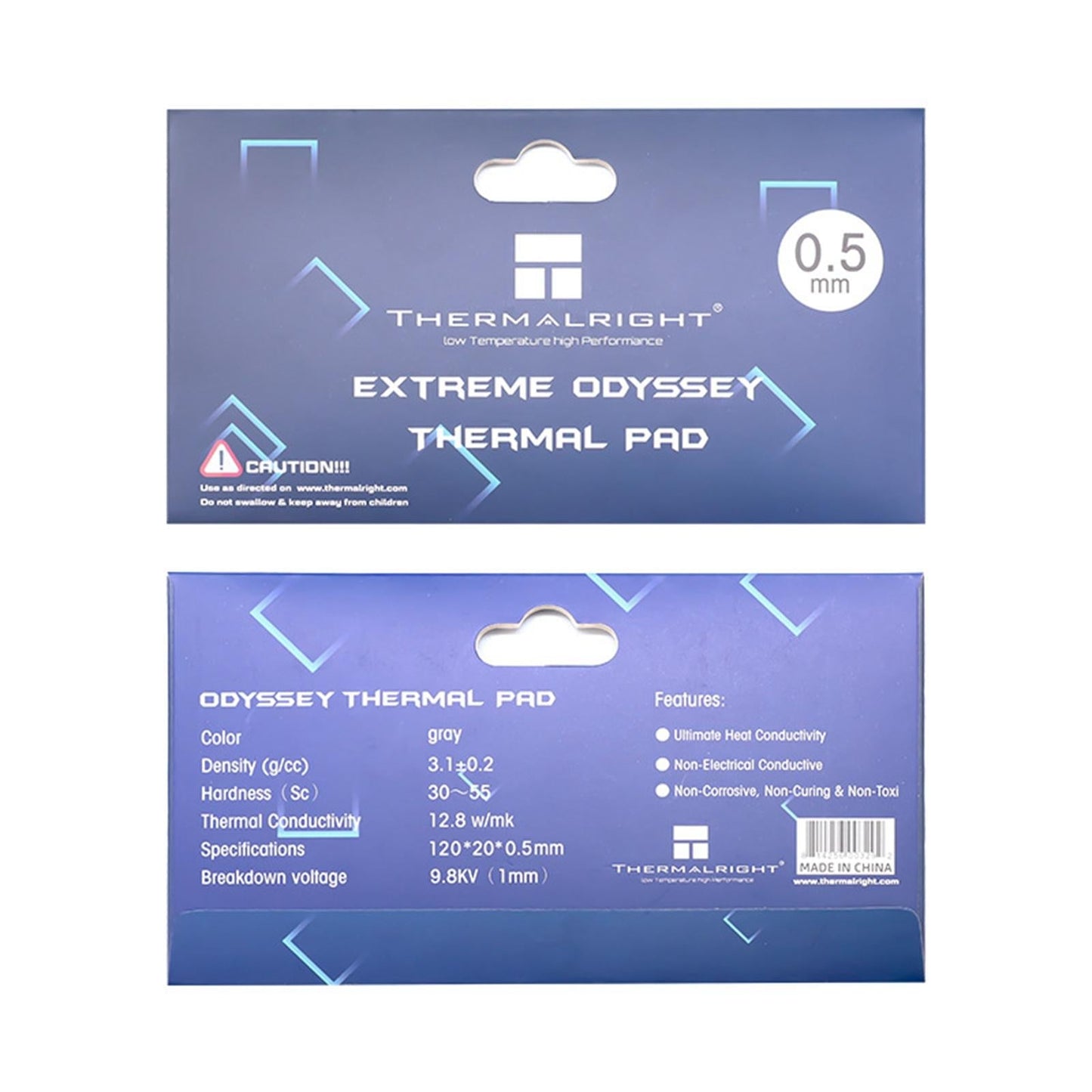 Silicone Thermal Pad 12.8 W/mK Heat Resistance for PC Laptop Heatsink 2.0mm