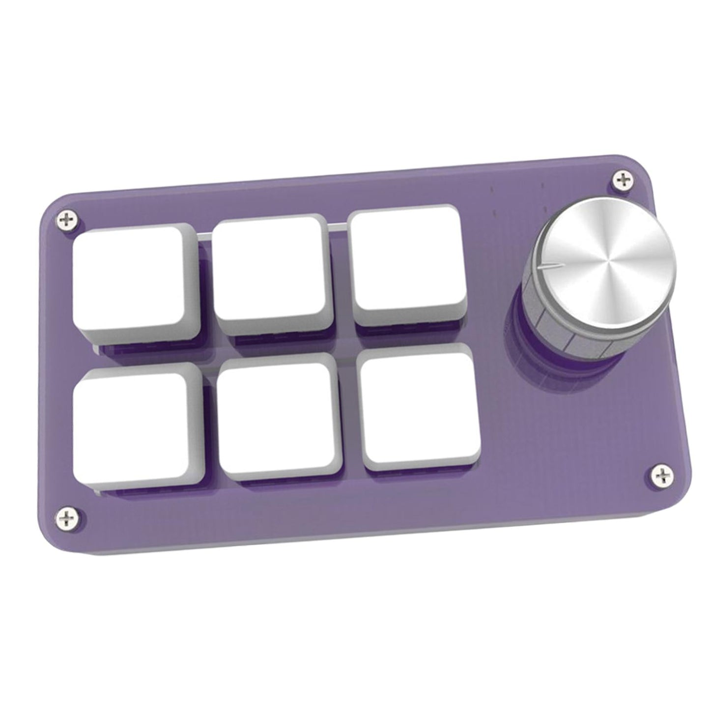 Mini Wired Mechanical Keyboard 6-Key for E-Sports PC Purple red glaze