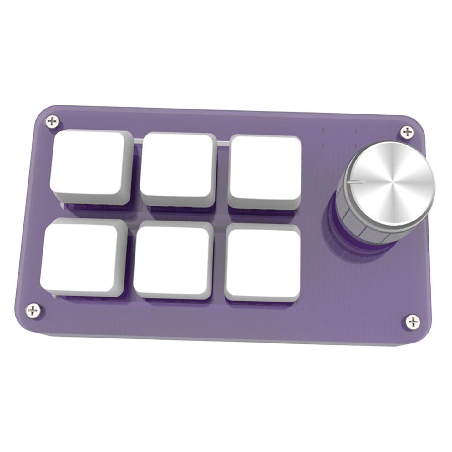 Mini Wired Mechanical Keyboard 6-Key for E-Sports PC Purple celadon glaze
